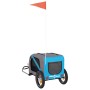 Remolque de bicicleta mascotas hierro tela Oxford azul gris von , Kinderwagen für Haustiere - Ref: Foro24-93869, Preis: 94,10...