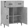 Aparador de madera de ingeniería gris hormigón 69,5x34x90 cm | Foro24.es | Tu tienda online para hogar, jardín y más Foro24.es