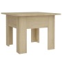 Mesa de centro madera de ingeniería roble Sonoma 55x55x42 cm by , Coffee table - Ref: Foro24-810238, Price: 32,50 €, Discount: %
