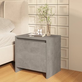 Comprar Mesita de noche madera ingeniería gris