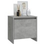 Mesita de noche madera ingeniería gris hormigón 45x34x44,5 cm de , Mesitas de noche - Ref: Foro24-809871, Precio: 33,90 €, De...