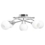 Lámpara de techo pantallas cerámica bol blanco 5 bombillas E14 de , Apliques de techo - Ref: Foro24-289237, Precio: 46,56 €