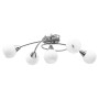 Lámpara de techo pantallas cerámica bol blanco 5 bombillas E14 de , Apliques de techo - Ref: Foro24-289237, Precio: 46,56 €
