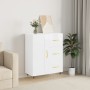Aparador de madera contrachapada blanco brillante 69,5x34x90 cm | Foro24.es | Tu tienda online para hogar, jardín y más Foro24.es
