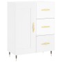 Aparador de madera contrachapada blanco brillante 69,5x34x90 cm | Foro24.es | Tu tienda online para hogar, jardín y más Foro24.es
