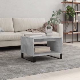 Mesa de centro madera de ingeniería gris hormigón