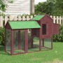 Gallinero madera maciza de pino color moca 193x65x117 cm | Foro24.es | Tu tienda online para hogar, jardín y más Foro24.es
