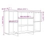 Aparador de madera de ingeniería marrón roble 120x30x75 cm | Foro24.es | Tu tienda online para hogar, jardín y más Foro24.es