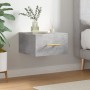 Mesita de noche de pared color gris hormigón 35x35x20 cm by , Lockers and storage cabinets - Ref: Foro24-829796, Price: 32,63...