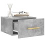 Mesita de noche de pared color gris hormigón 35x35x20 cm by , Lockers and storage cabinets - Ref: Foro24-829796, Price: 32,63...