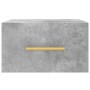 Mesita de noche de pared color gris hormigón 35x35x20 cm by , Lockers and storage cabinets - Ref: Foro24-829796, Price: 32,63...