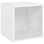 Muebles para TV 2 uds madera contrachapada blanco 37x35x37 cm by , TV Furniture - Ref: Foro24-805499, Price: 35,90 €, Discoun...