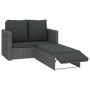 Set de muebles de jardín 2 pzas y cojines ratán sintético gris | Foro24.es | Tu tienda online para hogar, jardín y más Foro24.es