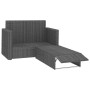 Set de muebles de jardín 2 pzas y cojines ratán sintético gris | Foro24.es | Tu tienda online para hogar, jardín y más Foro24.es