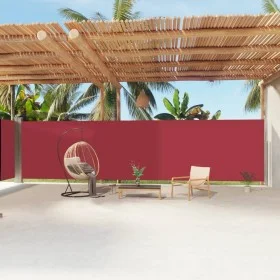 Toldo lateral retráctil rojo 200x1200 cm de vidaXL, Sombrillas - Ref: Foro24-318083, Precio: 132,92 €, Descuento: %
