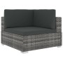 Set de muebles de jardín 6 pzas y cojines ratán sintético gris | Foro24.es | Tu tienda online para hogar, jardín y más Foro24.es