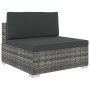 Set de muebles de jardín 6 pzas y cojines ratán sintético gris | Foro24.es | Tu tienda online para hogar, jardín y más Foro24.es