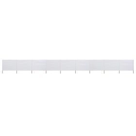 Paravientos de playa de 9 paneles tela blanco arena 1200x160 cm by , Umbrellas - Ref: Foro24-47198, Price: 128,61 €, Discount: %