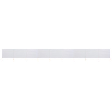 Paravientos de playa de 9 paneles tela blanco arena 1200x160 cm by , Umbrellas - Ref: Foro24-47198, Price: 128,61 €, Discount: %