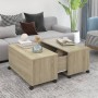 Mesa de centro madera contrachapada roble Sonoma 75x75x38 cm | Foro24.es | Tu tienda online para hogar, jardín y más Foro24.es