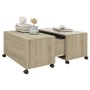 Mesa de centro madera contrachapada roble Sonoma 75x75x38 cm | Foro24.es | Tu tienda online para hogar, jardín y más Foro24.es