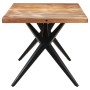 Mesa de comedor de madera maciza de acacia 160x80x76 cm by , Kitchen and dining tables - Ref: Foro24-323565, Price: 286,33 €,...