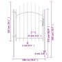 Puerta de jardín de acero blanco 1x2 m von , Gartentore - Ref: Foro24-143065, Preis: 119,16 €, Rabatt: %