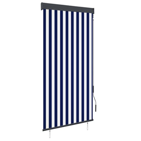 Estor enrollable de exterior azul y blanco 100x250 cm von , Jalousien und Jalousien - Ref: Foro24-145955, Preis: 48,82 €, Rab...
