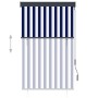 Estor enrollable de exterior azul y blanco 100x250 cm von , Jalousien und Jalousien - Ref: Foro24-145955, Preis: 48,82 €, Rab...
