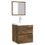 Armario de baño con espejo madera contrachapada roble ahumado by , Bathroom furniture - Ref: Foro24-820472, Price: 45,50 €, D...