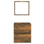 Armario de baño con espejo madera contrachapada roble ahumado by , Bathroom furniture - Ref: Foro24-820472, Price: 45,50 €, D...