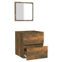 Armario de baño con espejo madera contrachapada roble ahumado by , Bathroom furniture - Ref: Foro24-820472, Price: 45,50 €, D...