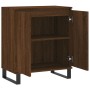 Aparador madera contrachapada marrón roble 60x35x70 cm de , Aparadores - Ref: Foro24-827171, Precio: 81,80 €, Descuento: %