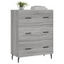 Aparador de madera de ingeniería gris Sonoma 69,5x34x90 cm by , Sideboards - Ref: Foro24-827874, Price: 101,12 €, Discount: %