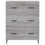 Aparador de madera de ingeniería gris Sonoma 69,5x34x90 cm by , Sideboards - Ref: Foro24-827874, Price: 101,12 €, Discount: %