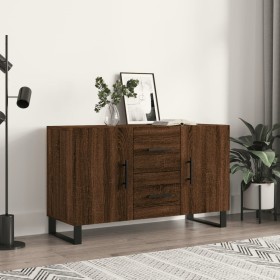 Aparador de madera de ingeniería roble marrón 100x36x60 cm de , Aparadores - Ref: Foro24-828203, Precio: 127,59 €, Descuento: %
