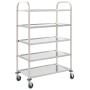 Carrito de cocina de 5 alturas 107x55x147 cm acero inoxidable von , Küchen- und Speisewagen - Ref: Foro24-50917, Preis: 209,8...