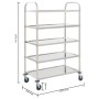Carrito de cocina de 5 alturas 107x55x147 cm acero inoxidable von , Küchen- und Speisewagen - Ref: Foro24-50917, Preis: 209,8...