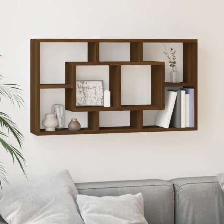 Estantería de pared con 8 compartimentos roble marrón von , Regale und Regale - Ref: Foro24-342594, Preis: 52,16 €, Rabatt: %