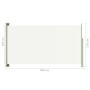 Toldo lateral retráctil de jardín color crema 170x300 cm de vidaXL, Sombrillas - Ref: Foro24-317887, Precio: 67,46 €, Descuen...