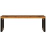 Mesa de centro de madera maciza reciclada y acero 100x50x35 cm | Foro24.es | Tu tienda online para hogar, jardín y más Foro24.es