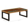 Mesa de centro de madera maciza reciclada y acero 100x50x35 cm | Foro24.es | Tu tienda online para hogar, jardín y más Foro24.es