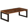 Mesa de centro de madera maciza reciclada y acero 100x50x35 cm | Foro24.es | Tu tienda online para hogar, jardín y más Foro24.es