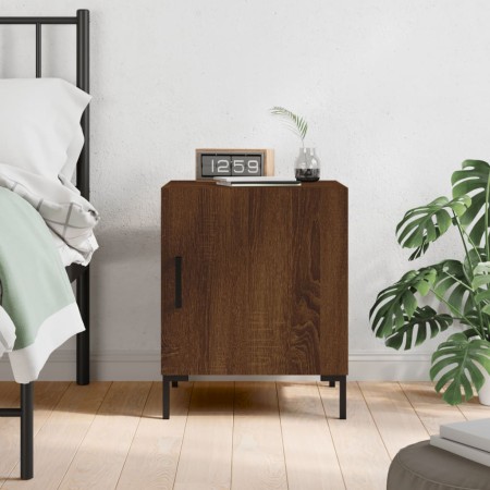 Mesita de noche madera de ingeniería marrón roble 40x40x50 cm | Foro24.es | Tu tienda online para hogar, jardín y más Foro24.es