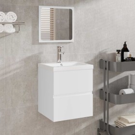 Armario de baño con espejo madera de ingeniería