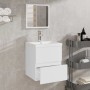 Armario de baño con espejo madera de ingeniería blanco von , Badezimmermöbel - Ref: Foro24-804863, Preis: 60,45 €, Rabatt: %