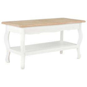 Mesa de centro madera maciza pino blanco marrón 87,5x42x44 cm von , Couchtisch - Ref: Foro24-280023, Preis: 152,68 €, Rabatt: %