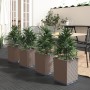 Jardineras 4 unidades polipropileno marrón 30x30x37 cm | Foro24.es | Tu tienda online para hogar, jardín y más Foro24.es