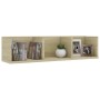 Estante de pared para CD contrachapada color roble 75x18x18cm von , Regale und Regale - Ref: Foro24-801313, Preis: 30,01 €, R...