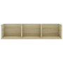 Estante de pared para CD contrachapada color roble 75x18x18cm von , Regale und Regale - Ref: Foro24-801313, Preis: 30,01 €, R...